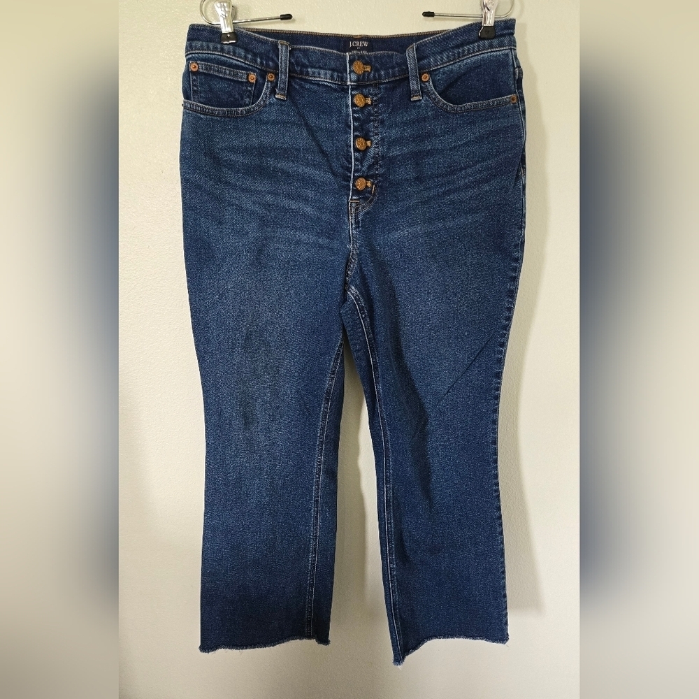 J. Crew | High Rise Flare Crop Jeans Size 31
